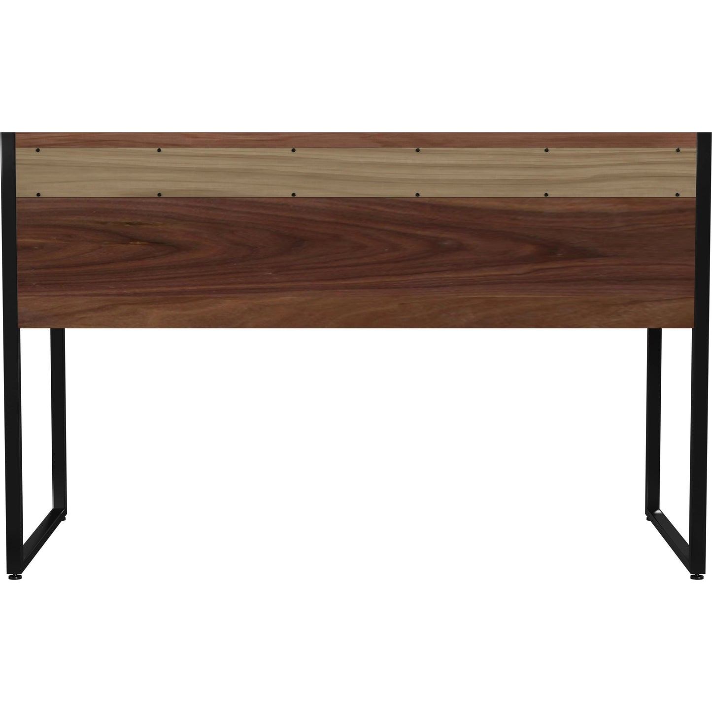 006 SI-2021926 | Additional Silo | Drake 2-Drawer Writing Desk by Butler Specialty Company in brown and walnut. Made from mdf, walnut veneer, steel in a modern style.