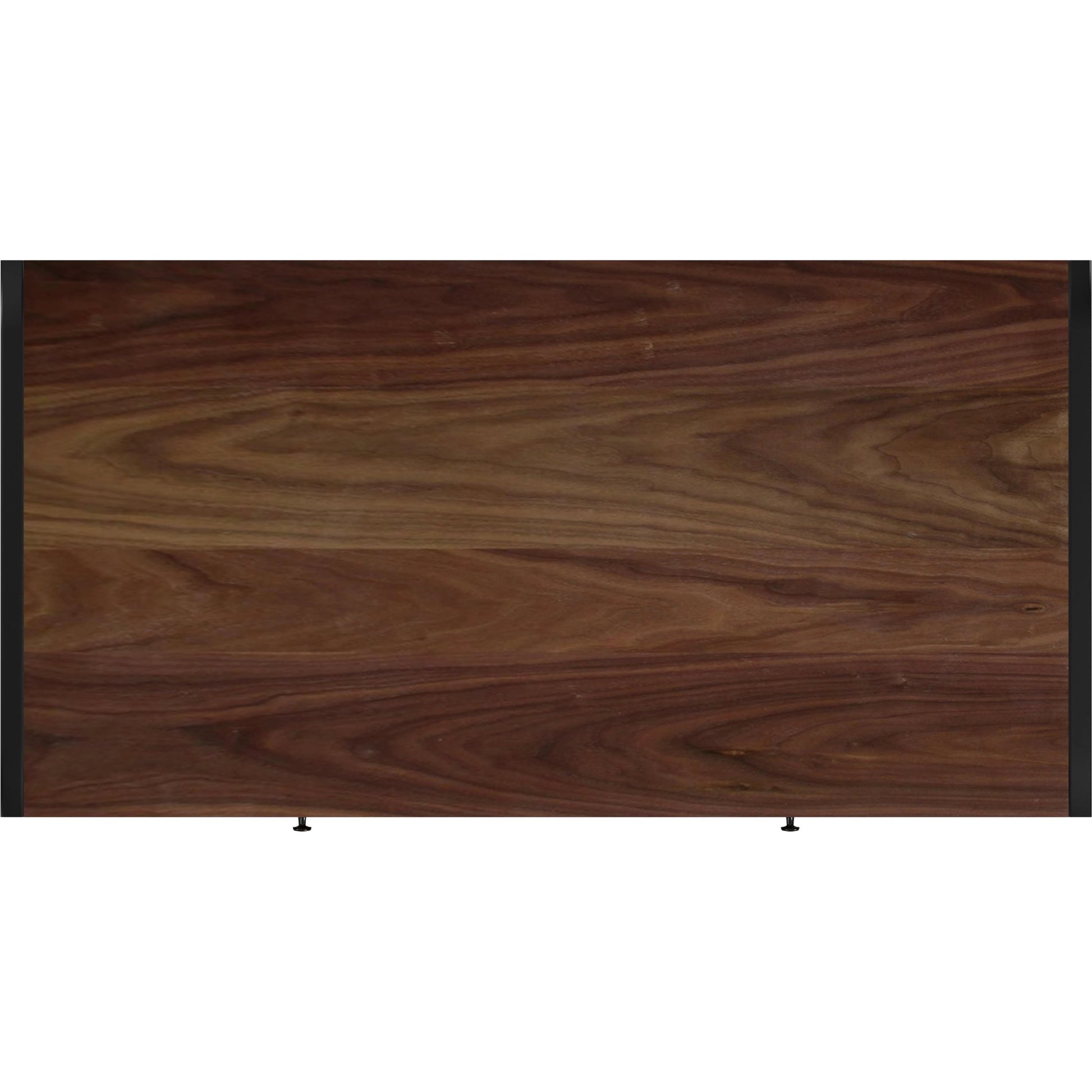 Drake 2-Drawer Writing Desk by Butler Specialty Company in brown and walnut. Made from mdf, walnut veneer, steel in a modern style.