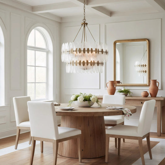 AURORA-14 Light 2 Tier Pendant by Varaluz in gold. Made from steel, glass in a unique style.