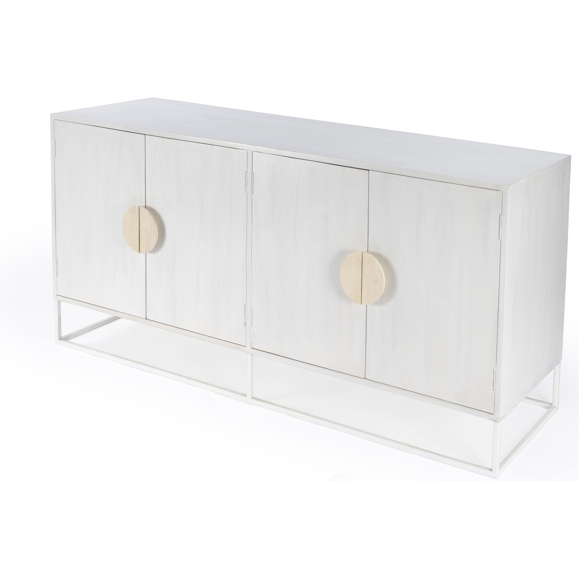 Lennasa Sideboard by Butler Specialty Company in white. Made from mando wood, mdf, iron in a modern style.