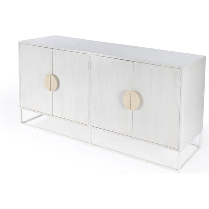 Lennasa Sideboard by Butler Specialty Company in white. Made from mando wood, mdf, iron in a modern style.