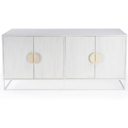 Lennasa Sideboard by Butler Specialty Company in white. Made from mando wood, mdf, iron in a modern style.