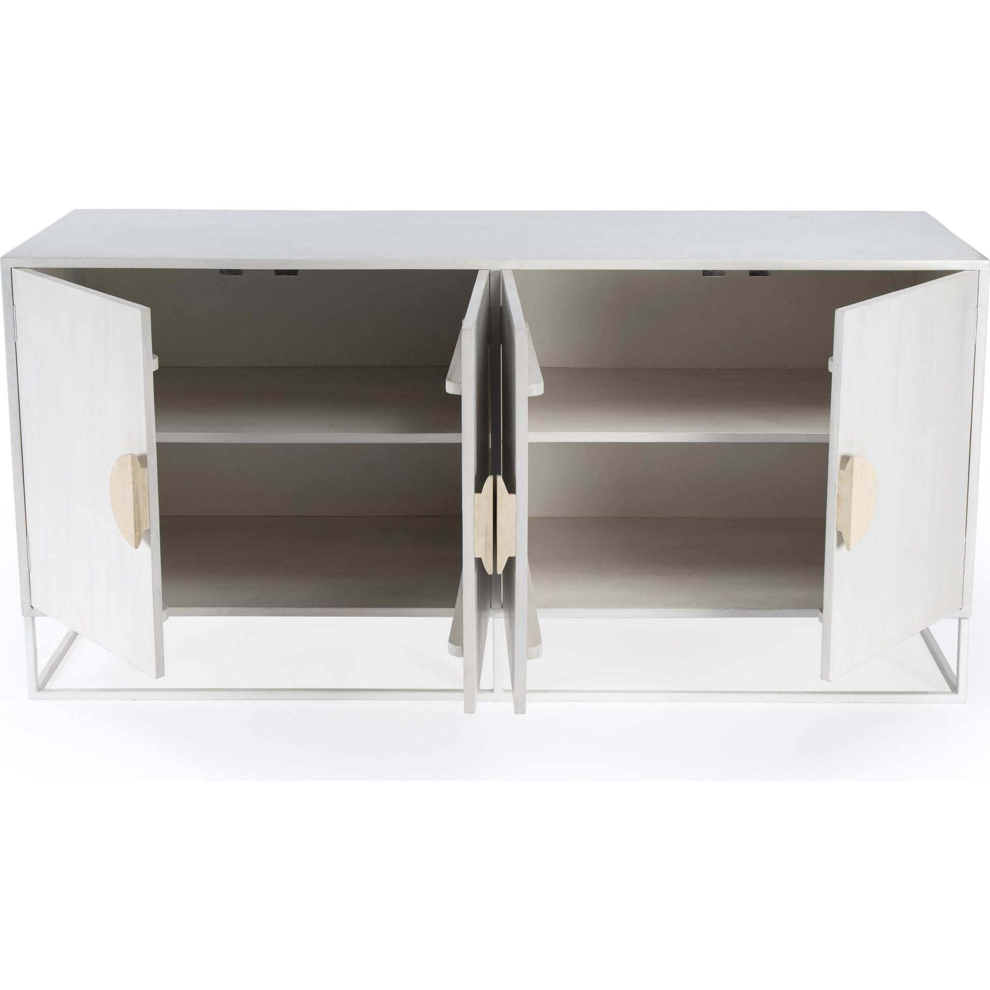 Lennasa Sideboard by Butler Specialty Company in white. Made from mando wood, mdf, iron in a modern style.