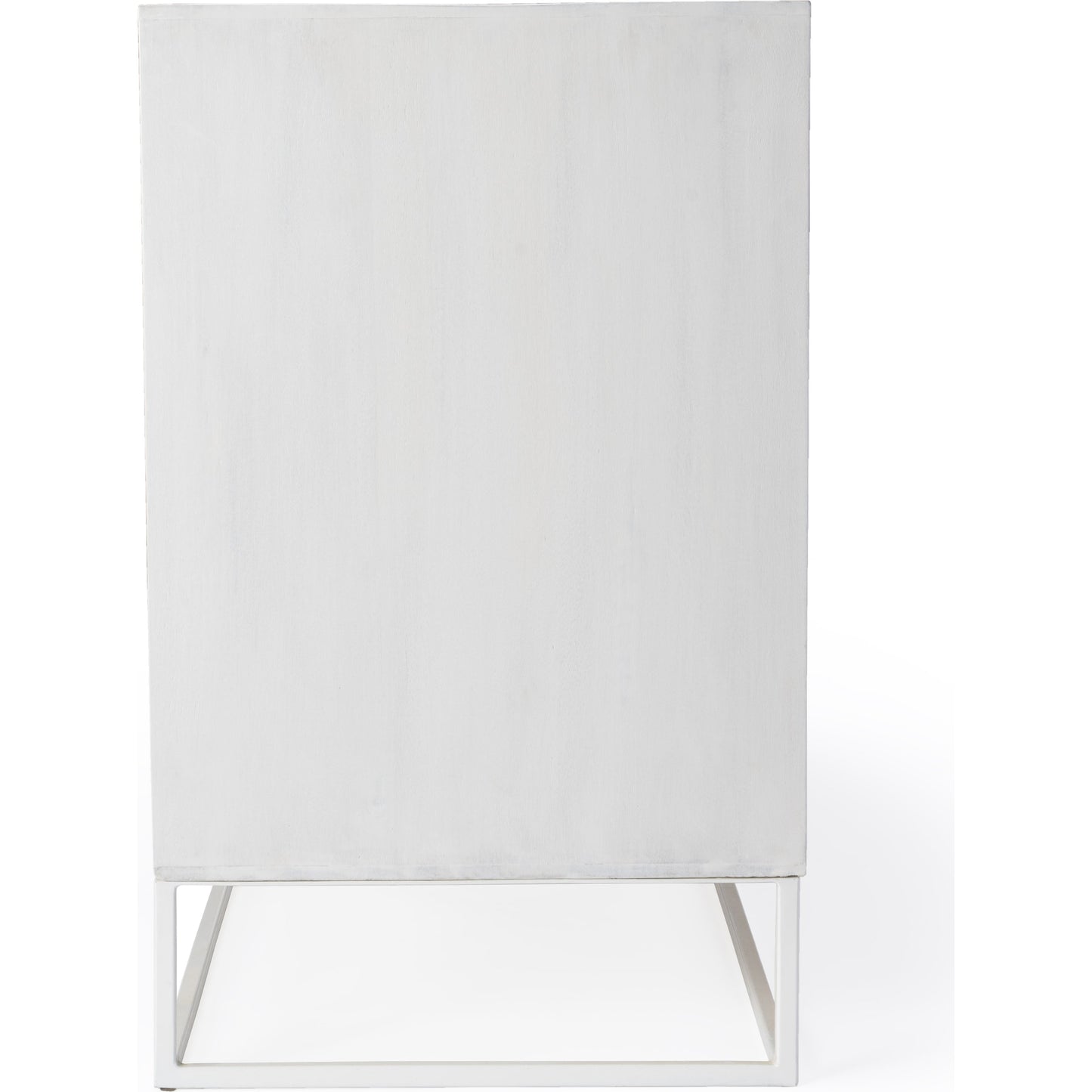 006 SI-1822331 | Closeup | Lennasa Sideboard by Butler Specialty Company in white. Made from mando wood, mdf, iron in a modern style.