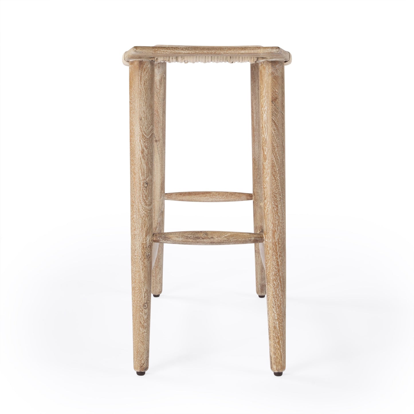004 SI-1822388 | Additional Silo | Tristan Counter Stool by Butler Specialty Company in natural wood and natural mango. Made from mango wood solids, woven cane in a coastal style.
