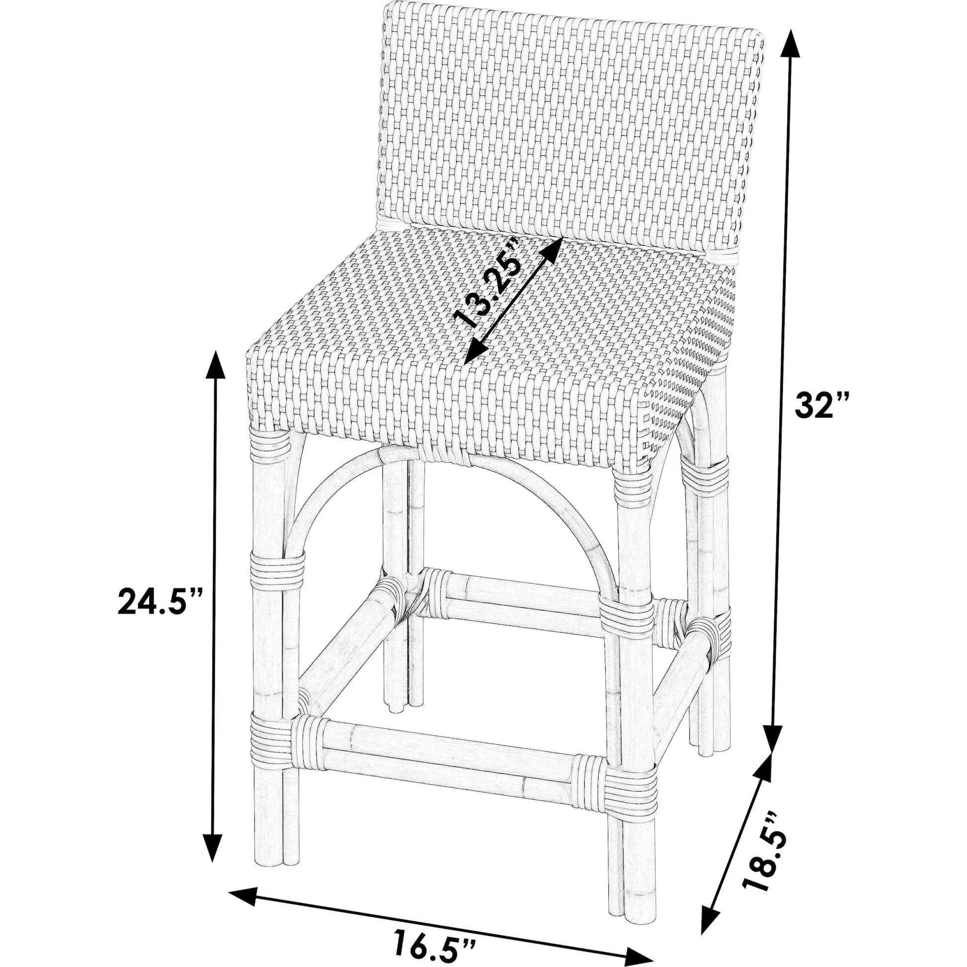 Serienna Counter Stool by Butler Specialty Company in blue. Made from unique in a coastal style.