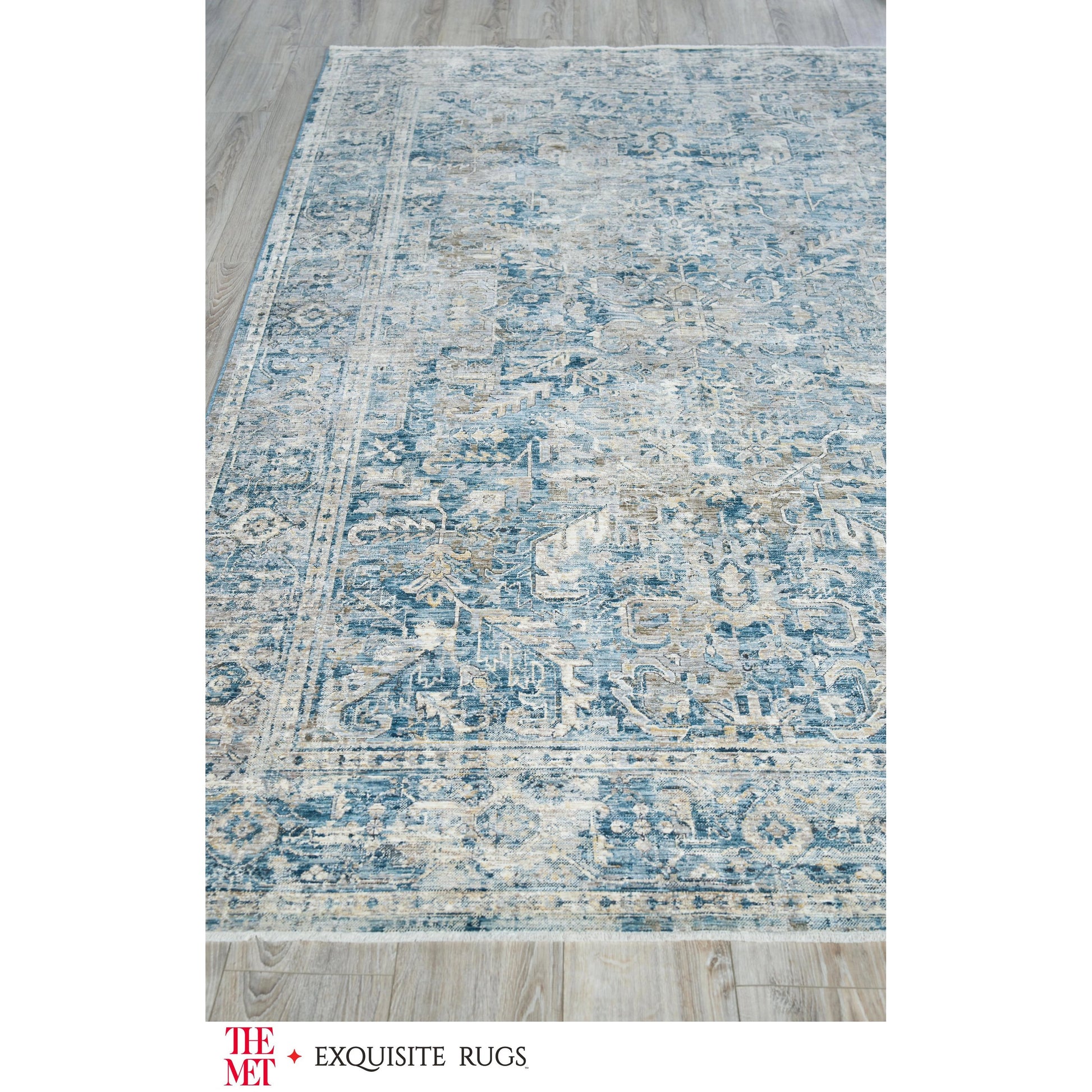 Antique Loom Rug II by Exquisite Rugs in blue. Made from polyester in a unique style.