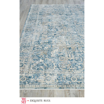 Antique Loom Rug II by Exquisite Rugs in blue. Made from polyester in a unique style.