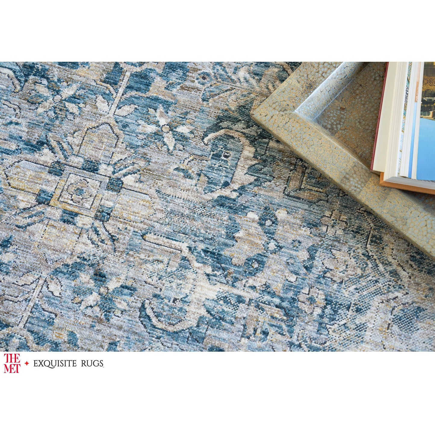000 SI-2384470,SI-2384471,SI-2384472 | Primary Silo | Antique Loom Rug II by Exquisite Rugs in blue. Made from polyester in a unique style.