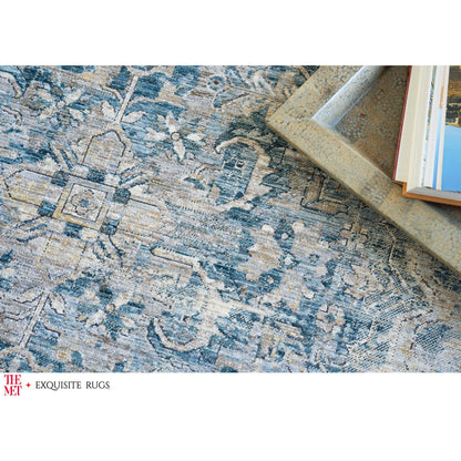 Antique Loom Rug II by Exquisite Rugs in blue. Made from polyester in a unique style.
