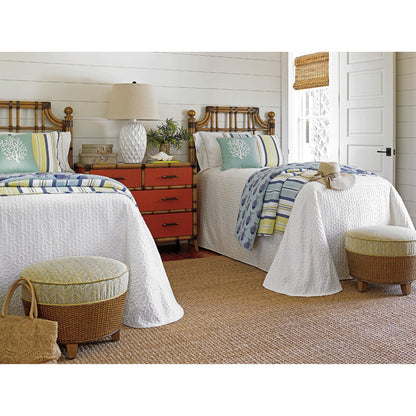St. Kitts Rattan Headboard by Tommy Bahama Home. Made from unique in a coastal style.