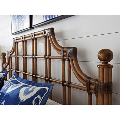 St. Kitts Rattan Headboard by Tommy Bahama Home. Made from unique in a coastal style.