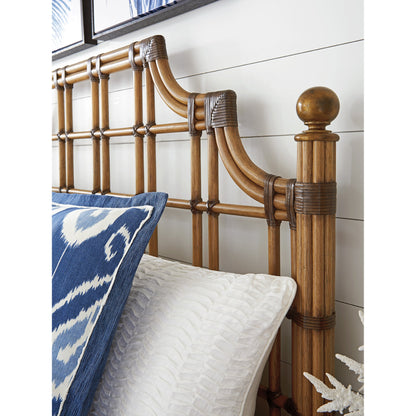 St. Kitts Rattan Headboard by Tommy Bahama Home. Made from unique in a coastal style.