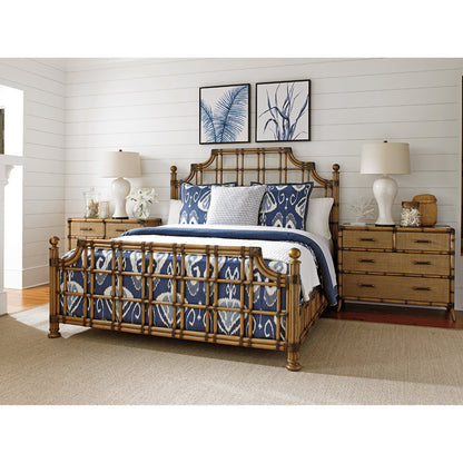 St. Kitts Rattan Bed by Tommy Bahama Home. Made from unique in a coastal style.