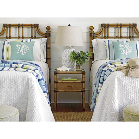 Bayshore Night Table by Tommy Bahama Home. Made from unique in a coastal style.