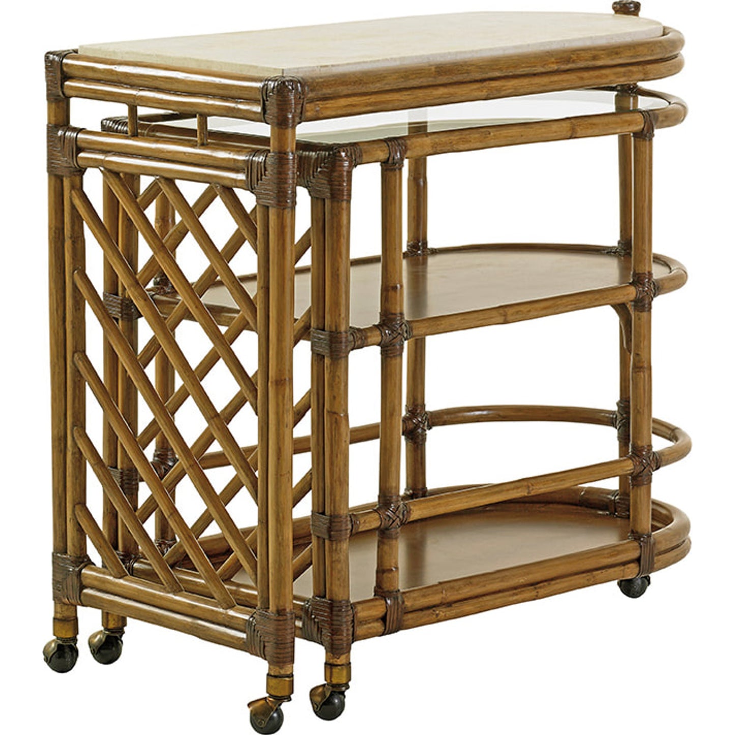 002 SR-835994 | Additional Silo | Cable Beach Bar Cart by Tommy Bahama Home. Made from unique in a coastal style.
