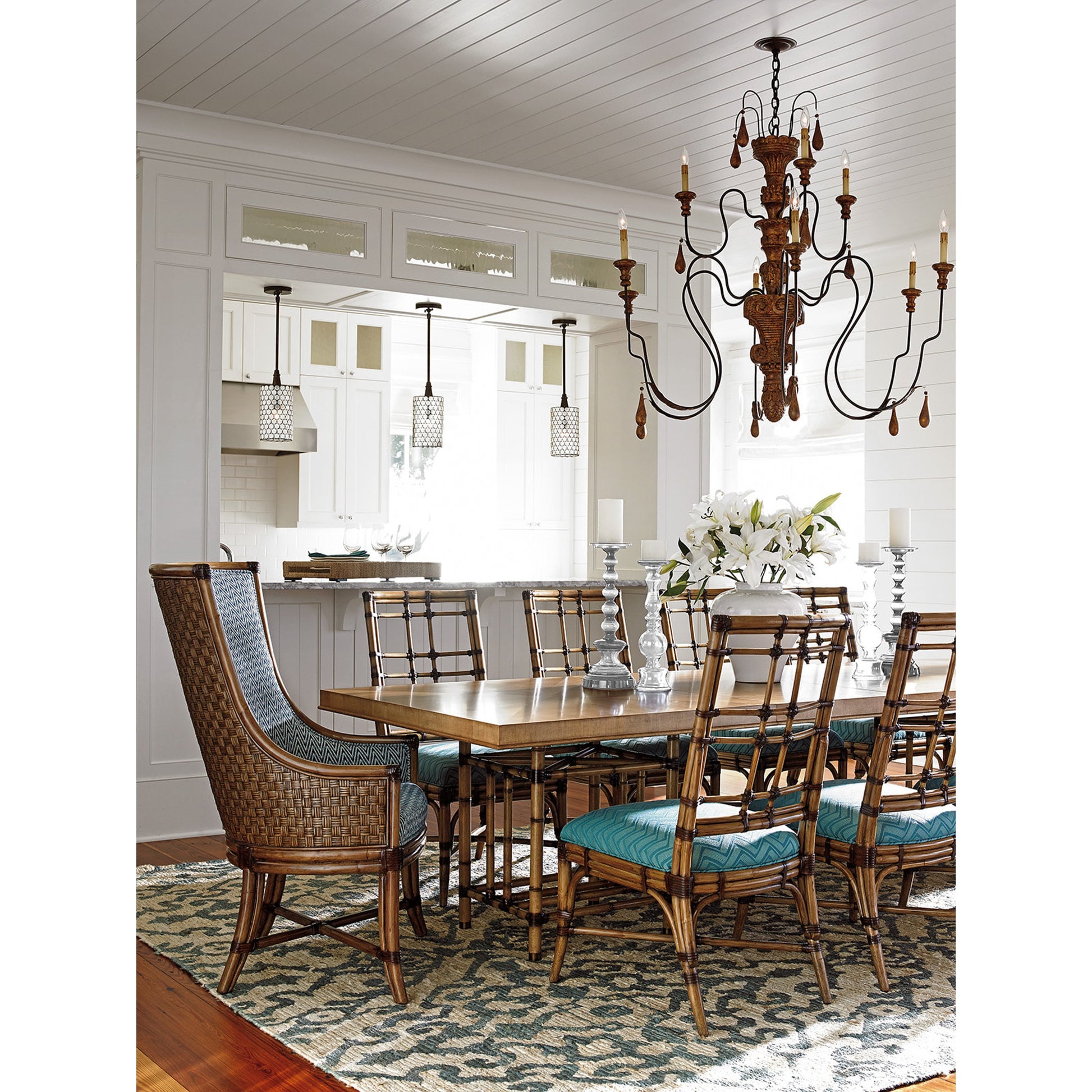 Caneel Bay Dining Table by Tommy Bahama Home. Made from unique in a coastal style.
