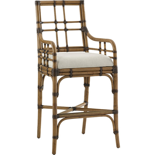 Lands End Bar Stool by Tommy Bahama Home. Made from unique in a coastal style.