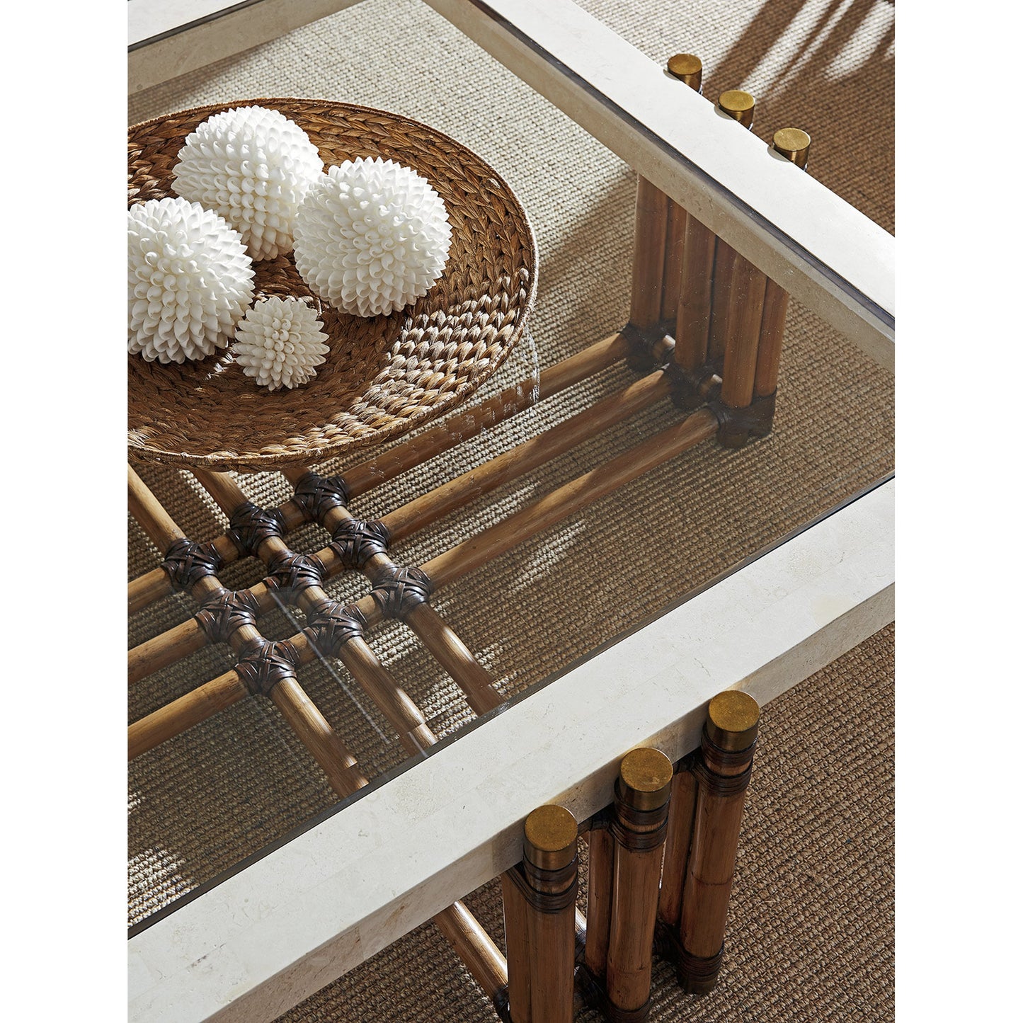 005 SR-836563 | Lifestyle | Weston Cocktail Table by Tommy Bahama Home. Made from unique in a coastal style.