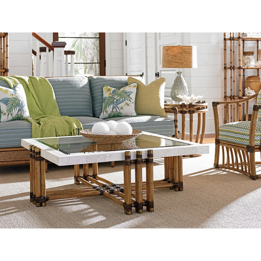 Weston Cocktail Table by Tommy Bahama Home. Made from unique in a coastal style.