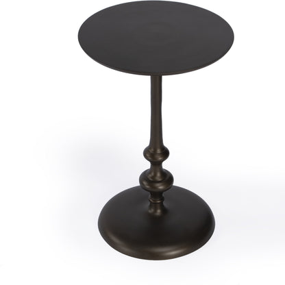 Ivanna Side Table by Butler Specialty Company in bronze and bronze. Made from aluminum in a traditional style.