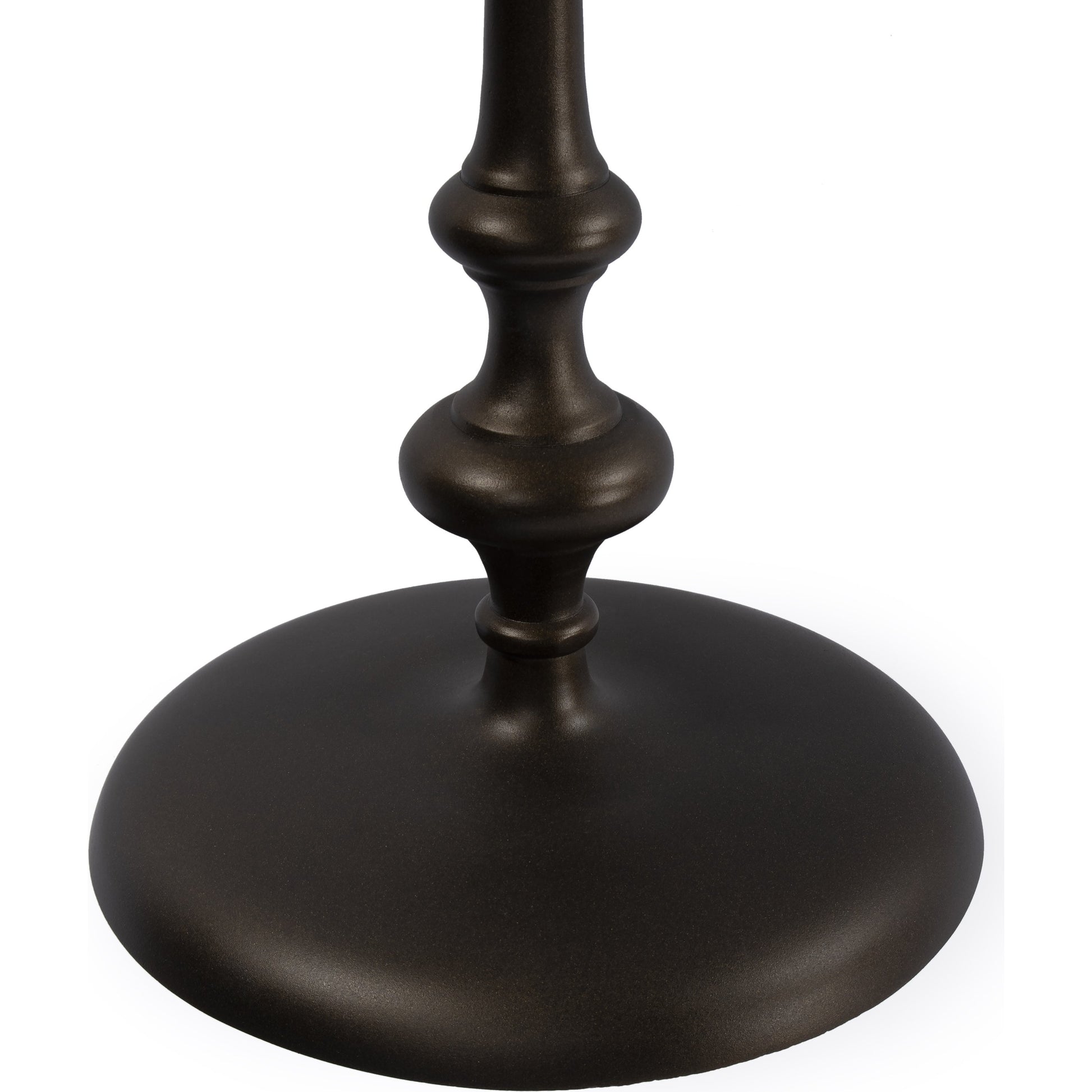 Ivanna Side Table by Butler Specialty Company in bronze and bronze. Made from aluminum in a traditional style.