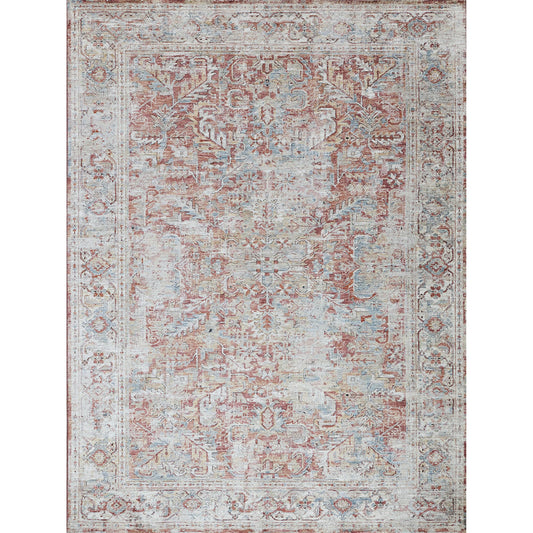 The Met X Antique Loom 5593 Rug by Exquisite Rugs in rust, beige. Made from polyester in a unique style.