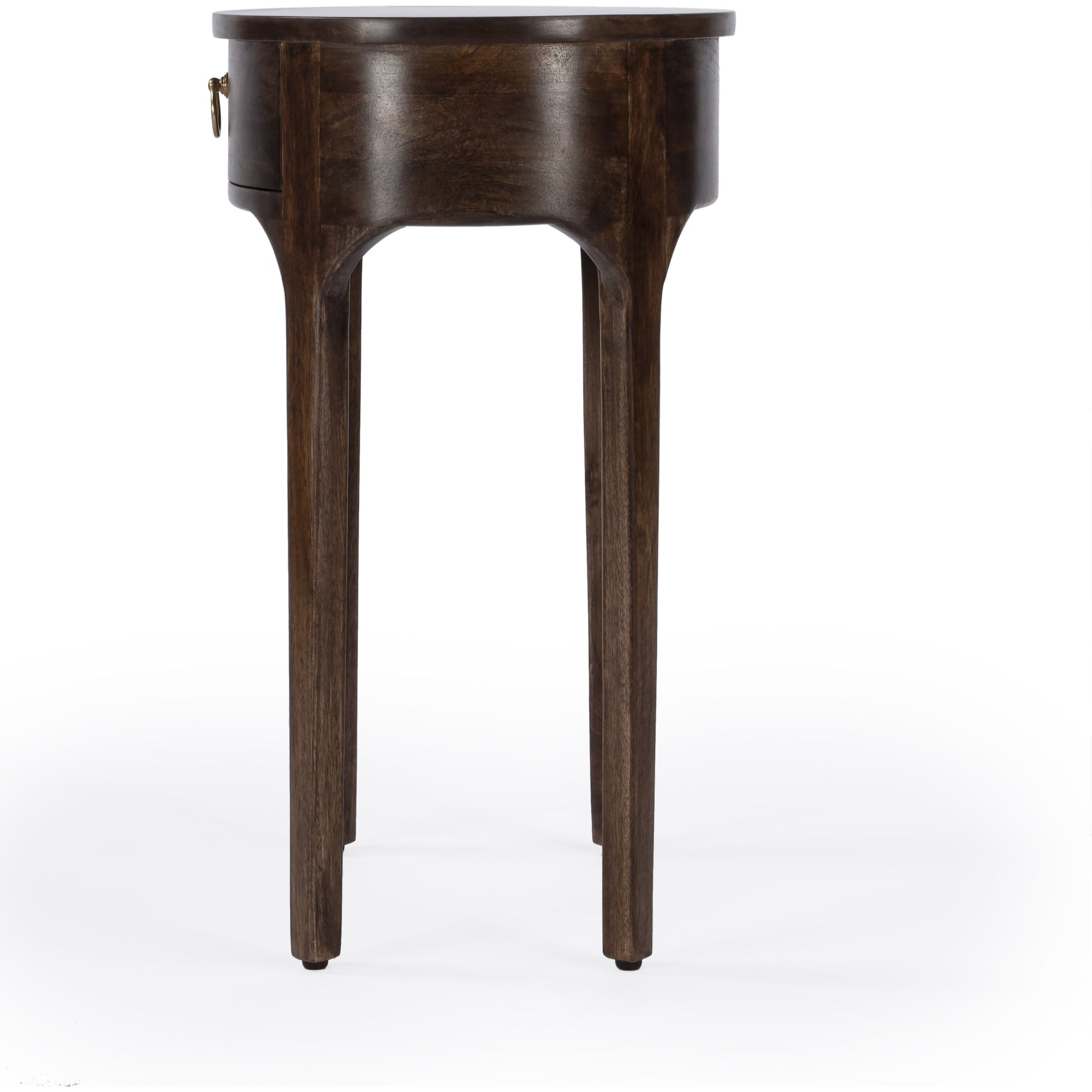 Alinia End Table by Butler Specialty Company in dark brown and brown. Made from mango wood, mdf, iron in a modern style.