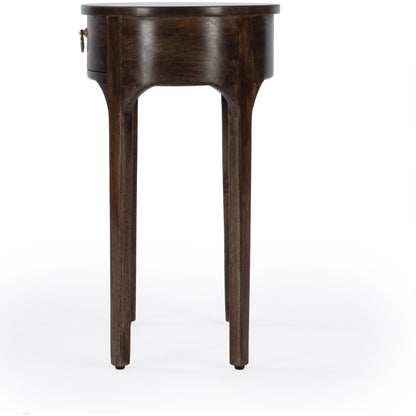 Alinia End Table by Butler Specialty Company in dark brown and brown. Made from mango wood, mdf, iron in a modern style.