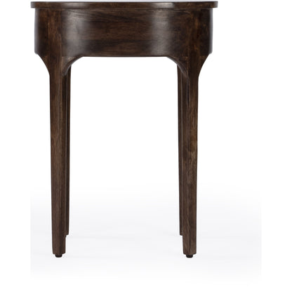 Alinia End Table by Butler Specialty Company in dark brown and brown. Made from mango wood, mdf, iron in a modern style.