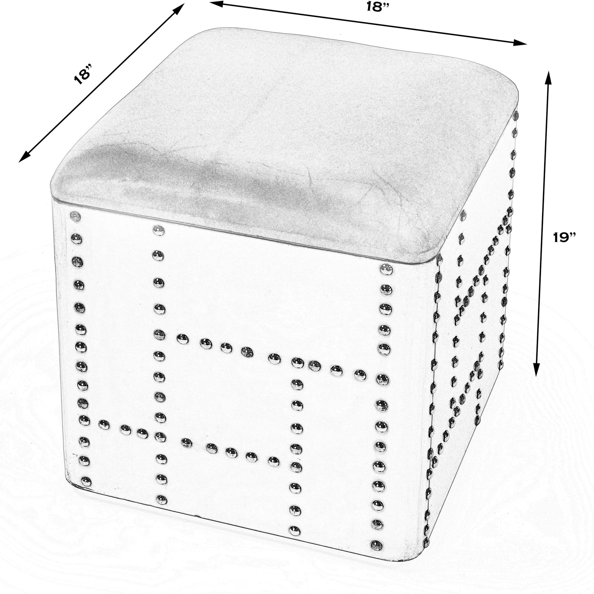 Midway Stool by Butler Specialty Company in brown and industrial chic. Made from aluminum, leather, plywood in a modern style.