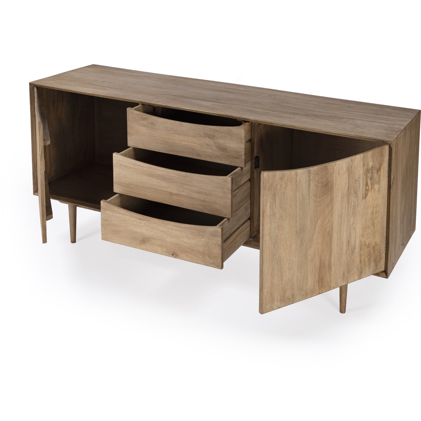 003 SI-1822335 | Additional Silo | Leonidin Sideboard by Butler Specialty Company in light brown. Made from mango wood, mdf in a modern style.