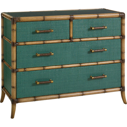 Pacific Chest by Tommy Bahama Home in teal. Made from unique in a coastal style.