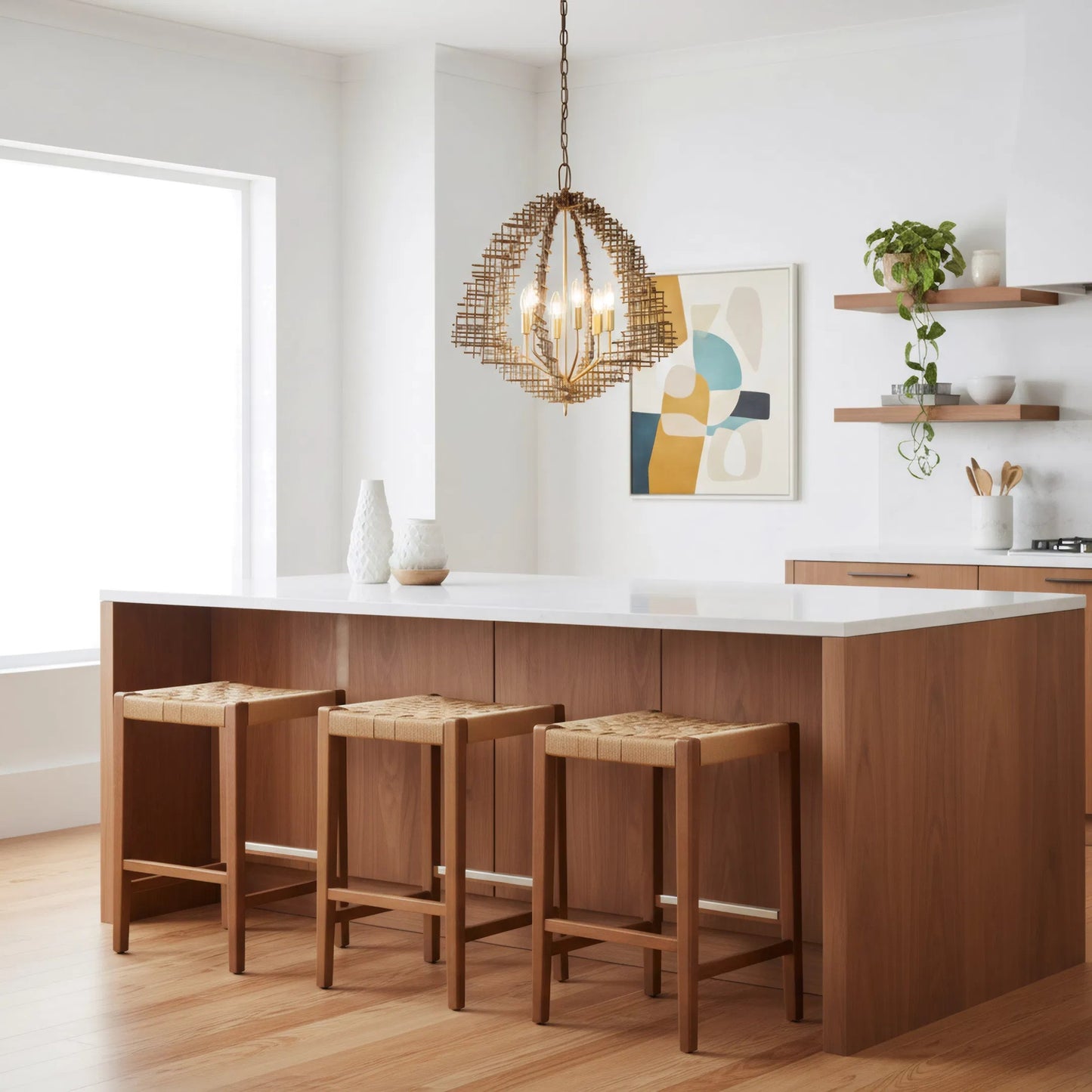 006 SI-2536958 | Lifestyle | Construct 6 Light Pendant by Varaluz in bronze, brown. Made from steel in a unique style.