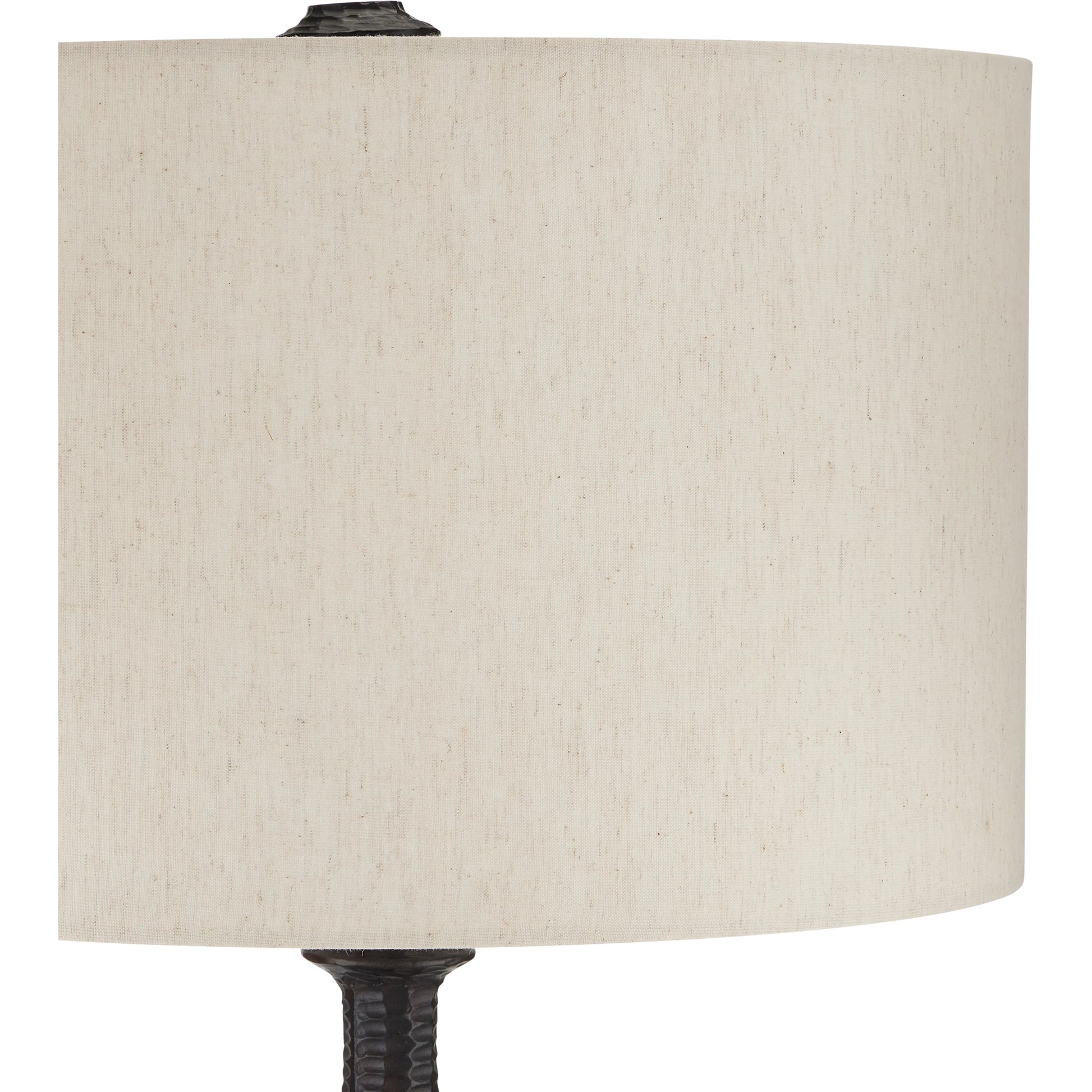 Gallo Floor Lamp by Currey and Company in bronze. Made from cast aluminum in a transitional style.