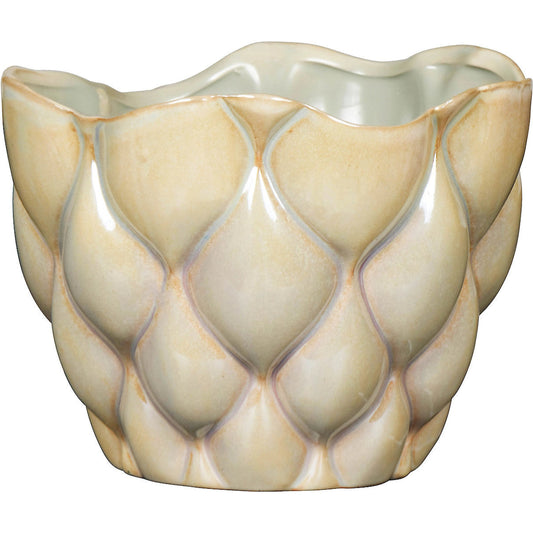 Pillow Talk Planter by Bradburn Home in green. Made from ceramic in a transitional style.