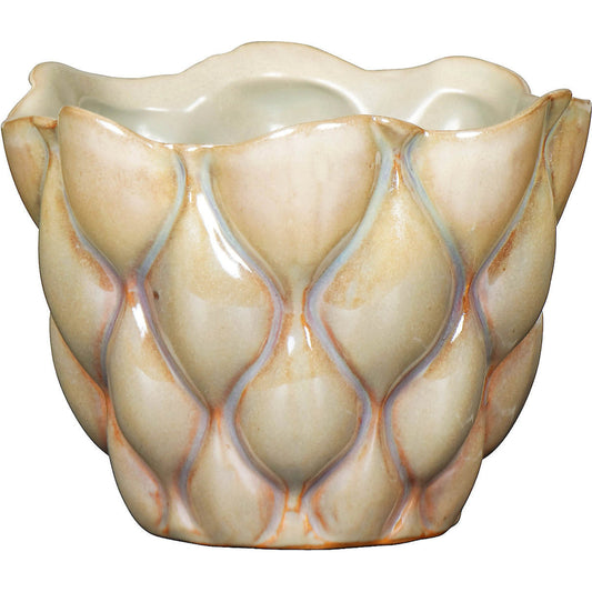 Pillow Talk Planter by Bradburn Home in green. Made from ceramic in a transitional style.