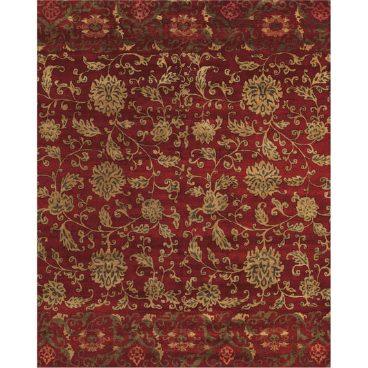 Vardo Rug - 6170F by Feizy in red, gold. Made from wool in a unique style.