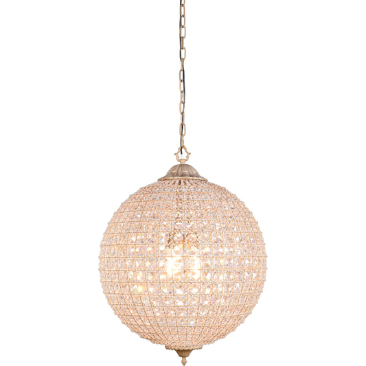 Allesandria 3-Light Crystal Chandelier by Classic Home in brass. Made from iron, chinese crystal in a cottage & farmhouse style.