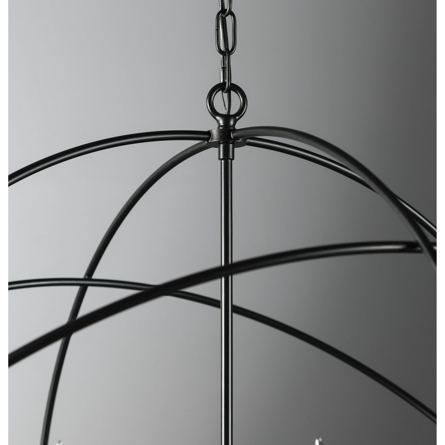 003 SI-2007524 | Additional Silo | Voltaire Chandelier by Classic Home in black. Made from iron in a modern style.