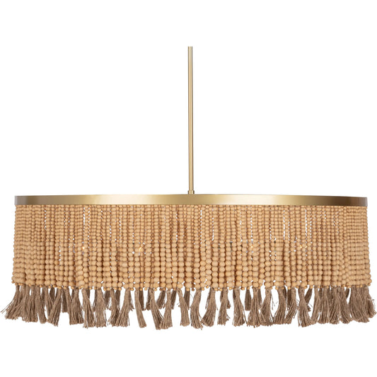 Andren Chandelier by Classic Home in natural, brass. Made from unique in a eclectic & global style.