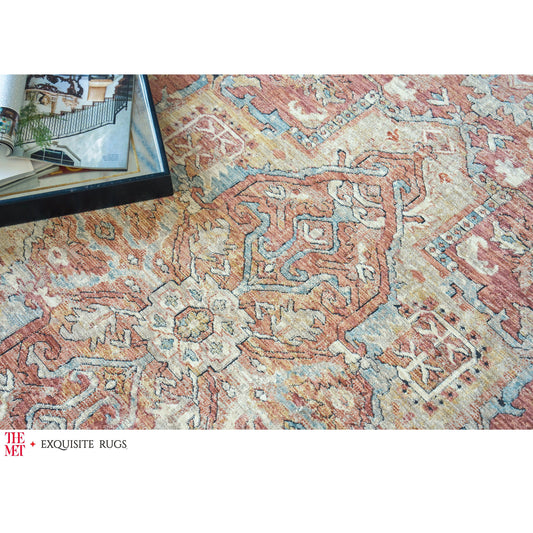 The Met X Exquisite Rugs Antique Loom 5600 Rug by Exquisite Rugs in rust, beige. Made from polyester in a unique style.