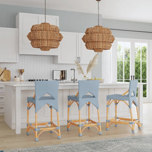 Creanly Rattan Counter Stool by Butler Specialty Company. Made from polyurethane synthetic rattan, rattan in a unique style.