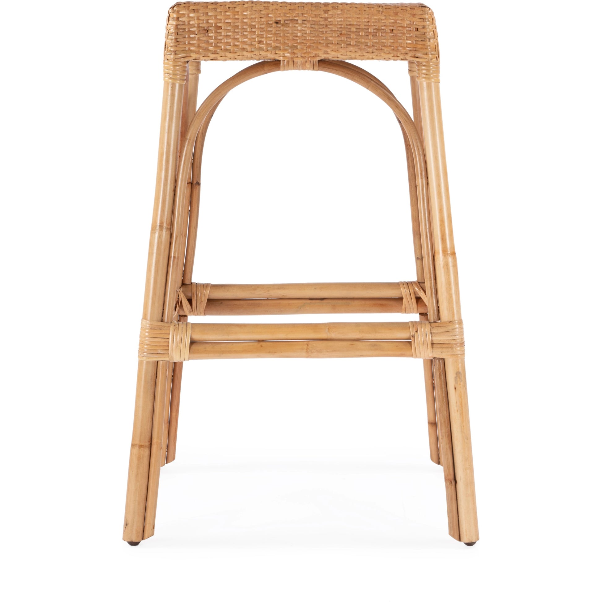 Robias Rectangular Rattan 30" Bar Stool by Butler Specialty Company. Made from rattan, polyurethane synthetic rattan in a cottage & farmhouse style.