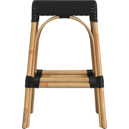 Robias Rectangular Rattan 30" Bar Stool by Butler Specialty Company. Made from rattan, polyurethane synthetic rattan in a cottage & farmhouse style.