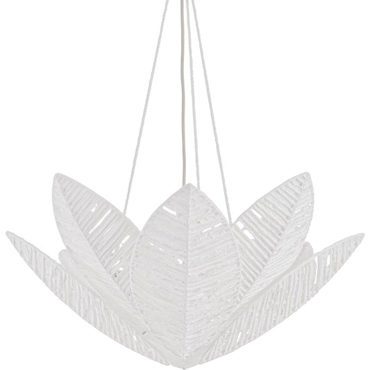 Azores Chandelier by Corbett in warm silver leaf. Made from unique in a coastal style.