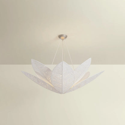 Azores Chandelier by Corbett in warm silver leaf. Made from unique in a coastal style.