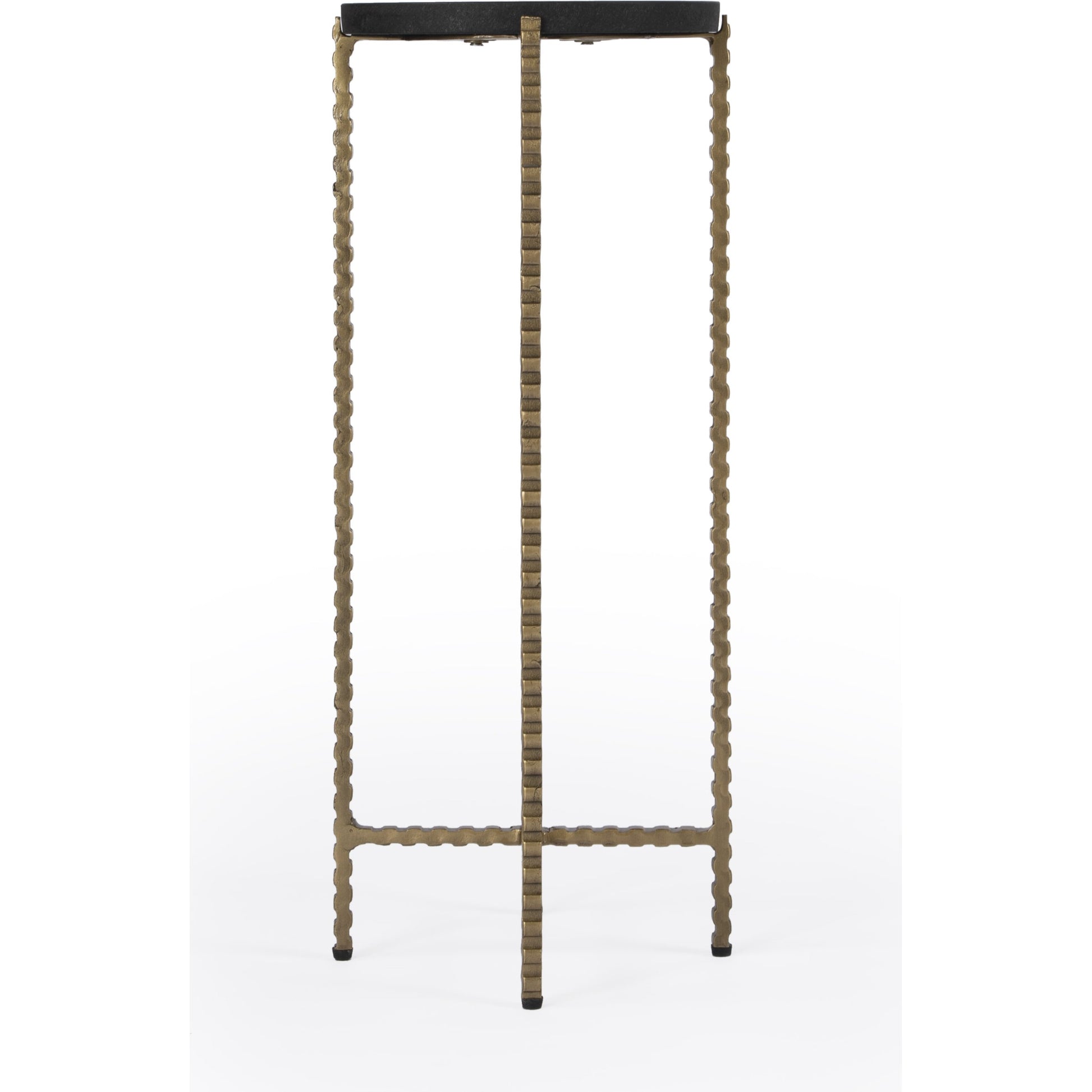 Nigella Round Marble & Metal Accent Table by Butler Specialty Company in multi-color. Made from unique in a eclectic & global style.