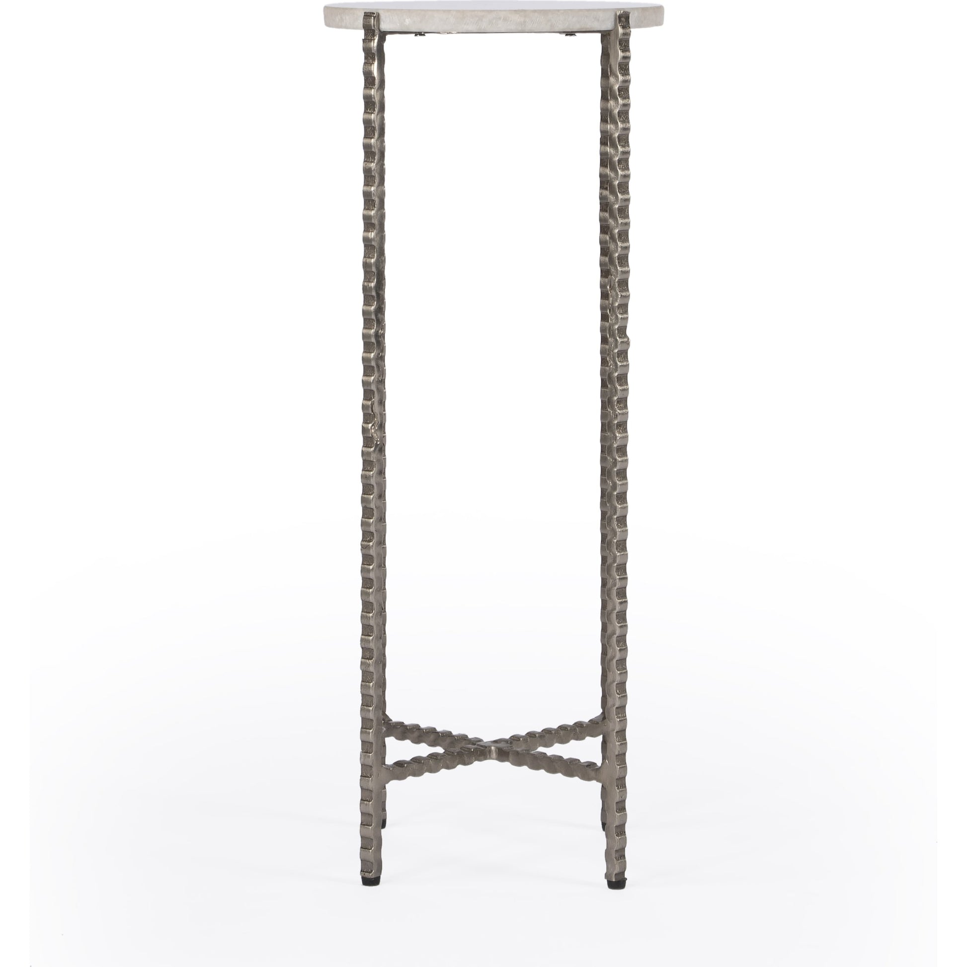 Nigella Round Marble & Metal Accent Table by Butler Specialty Company in multi-color. Made from unique in a eclectic & global style.