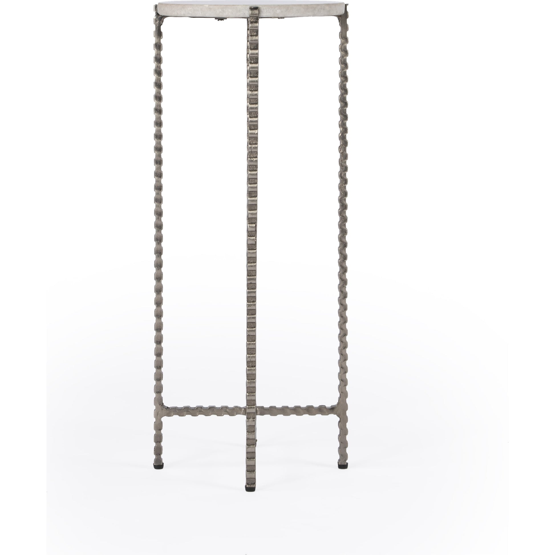 Nigella Round Marble & Metal Accent Table by Butler Specialty Company in multi-color. Made from unique in a eclectic & global style.